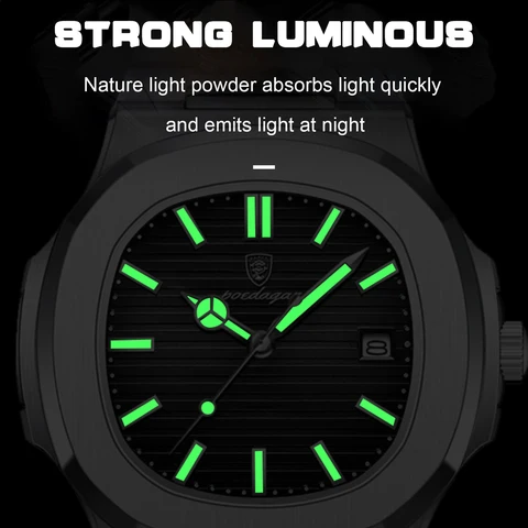 POEDAGAR High Quality Men's Quartz Watch (1 Year Warranty) - Image 3