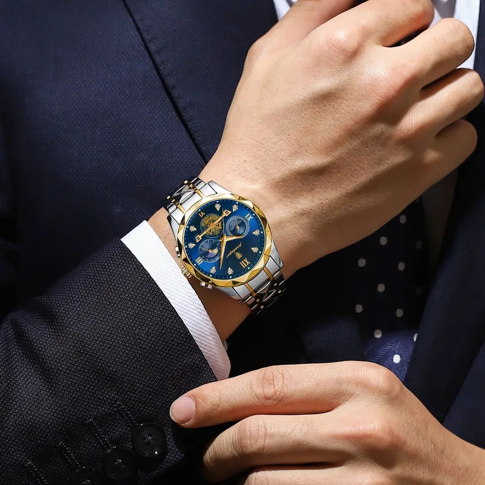 POEDAGAR High Quality Men's Quartz Watch (1 Year Warranty) - Image 3